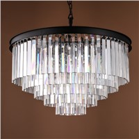 E14 Vintage Crystal iron Chandelier Living Room lustres de cristal Decoration lights and Chandeliers Home Lighting Indoor Lamp