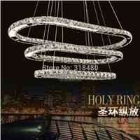 Modern Ellipse Crystal chandelier simply lamps For Diningroom Luxury Hotel rooms Entry Foyer lighting with GU10 Led lamp 9069-2