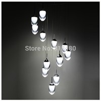 36W LED Modern Luxury Chandeliers lights Fixtures 12 Arcrylic lamp shade use Bar counter light kitchen dining hall lighting 9098