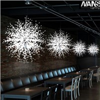 NANS Modern imitation crystal chandeliers for indoor lamp vanity acrylic stainless steel lustres de tetoceiling chandelier