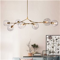 Ecolight Modern Chandelier Lights Glass Lamp Lighting E26 E27 Metal Plating Pendant Lamp for Living Bed Room Loft Light