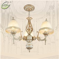 Luxury 3 Heads Lampshade Skirt Chandelier Nordic Golden Ceiling Lamp Fixture Light Indoor Lamp E27 for Living Room Bedroom Hotel