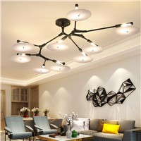 Nordic creative art modern G9 LED ceiling light circular Aluminum Branch shape ceiling lamp