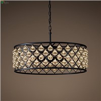 American Lustre Crystal Led Pendant Chandeliers Lights RH Metal Dining Room Led Chandelier Lighting Foyer Hanging Light Fixtures