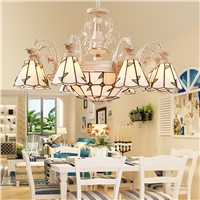 chandelier lamp  Vatican Nigeria white paint color art glass chandelier features elegant Home Furnishing decorative lampshade