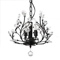 American small chandelier bedroom corridor entrance aisle Nordic cloakroom crystal lamp tree twist personality restaurant lights