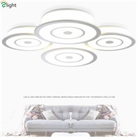 Modern Irregular Round Acrylic Led Chandeliers Creative Dimmable Led Ceiling Chandelier Lighting Simple Bedroom Chandelier Lamp