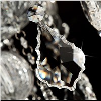 18 arms led candle lamps clear crystal chandelier hanging light modern led chandeliers living room bedroon villa chandelier