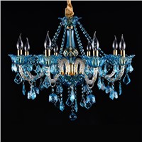 led color lamp Double Staircase country chandeliers for dining room Modern Luster Crystal Chandelier Restaurant Decoration