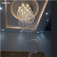 Modern Luster Crystal Chandeliers Lighting Dia80cm Fitting LED Pendant Lamp For Foyer Dining Room Restaurant Decoration