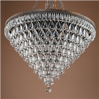Vintage Chandeliers LED Lighting Modern Glass Drops Chandelier Light lustres de cristal for Home Hotel Wedding Decoration