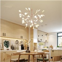 Modern Nordic LED Chandelier Lighting Living Room Restaurant Firefly Suspension Lights Art Deco Tree Branch Pendant Lamps
