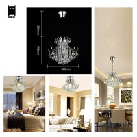 Round K9 Crystal Chandelier Light Fixture Modern Luxury Hanging Lamp Lustre Avize Luminaria Indoor Home Bedroom Living Room