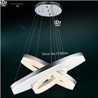 Europe LED Lamp Chandelier Fitting LED Bedroom lamp Hall Chandeliers  Luxury lamp 3 ring Dia400mm,D300mm,D200mm