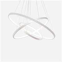 Modern Fashional Super Thin Circle Lustre Rings Led Chandeliers Lights for Indoor Lighting/Lampe Luminaria Fixtures AC 85-260V