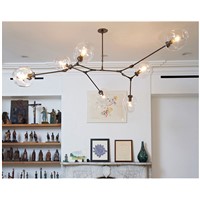 Deformable Antique crystal glass chandelier lamps Bar dining room smoke champagne lamp cover E27 LED bulb lustres cafe lighting