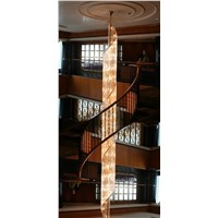 gold Color Crystal Chandelier Lamp Big Crystal Lustre Light Fixture multi tiers Hotel Villa Cristal Lighting Luxurious Imperial