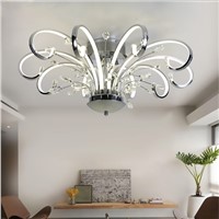 Modern simple style led Chandeliers living room lighting creative personality art  K9 crystal bedroom restaurant lights