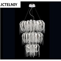 2017 New design LED aluminum  luxury light  murano chandeliers Dia1000xH2500mm  customized large  chandeliers for living-room