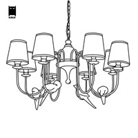 Resin Bird Iron Chandelier Light Fixture Retro Industrial Shade Hanging Lamp Lustre Avize Luminaria Bedroom Living Dining Room