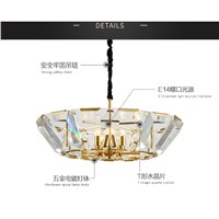 gold crystal chandelier ceiling modern lights E14 and black chandeliers lighting for living room Iron electroplating lamp body