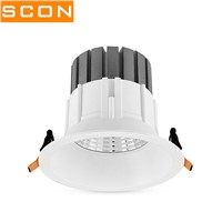 SCON AC110-240V 4 inch 15W COB downlight  mall lobby High bay light CREE CCT 3000K 4000K CRI Ra&gt;85 indoor modern industry light