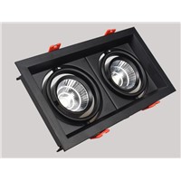 1pcs black Super Bright Recessed square LED Dimmable Downlight COB 10w 20W 30w LED Spot light LED decoration Ceiling Lamp