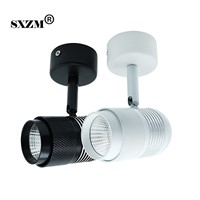 SXZM 10W led lamp AC85-265V spot light COB downlight Surface mounted white or black body Natural white light Foyer bedroom