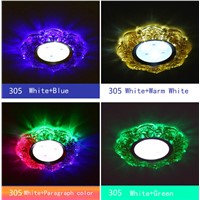 3W LED Spotlight Built-in Ceiling Light, Color Crystal Aisle Backdrop Ceiling, Cattle Light For Living Room Corridor AC220V