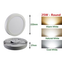 9W 15W 25W 30W Super Bright Round Surface LED Panel Wall Ceiling Down Light Mount Bulb Lamp for bathroom illuminate