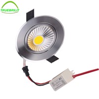 LED COB Downlights Dimmable 3W Recessed Ceiling Led Down Light Led Spot Light 55mm cut size
