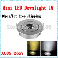 10pcs/lot Mini led downlight 1W cabinet lamp (hole size:45mm),LED Star light CE RoHS Certified,LED Ceiling Spot Light