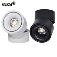 SXZM 10W 15W led downlight Surface mounted Adjustable 90 degrees Spot light 360 Rotatable led lamp for indoor Foyer,Hall