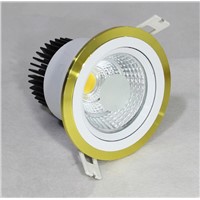 Hot!!! Dimmable110V/220V/230V 9W 15W COB LED Downlights Tiltable Fixture Recessed Ceiling Down Lights Warm-Cool-Natural White