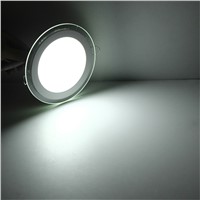 Hot Sale LED Recessed Panel Light Dimmable SMD 5630 Celing Lamp Round Spot Lights Lamps LED Panel Downlight With Glass Cover