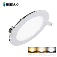 Led panel light 30W AC85~265V Cold /warm white Dimmable LED Ceiling LED Downlights Round Panel Lights Bulb SMD3528 AE