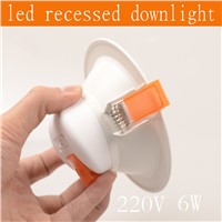 LED Recessed Downlight 6w 9w 12w 18w AC220v CRI 85 4inch 6 inch High Lumen 3000k 4000k 6000k Ceilling Light led Downlights