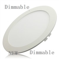 10pcs/lot Dimmable Ultra thin 3W/4W/ 6W / 9W / 12W /15W/ 25W LED Ceiling Recessed Grid Downlight / Slim Round  Panel Light