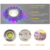 10pcs/lot Ultra Slim Round Concealed Color phantom LED Panel Light Cool White Lamp 3W Acrylic Downlight AC 110 220V indoor light