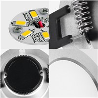 FSL Ultra Thin LED Downlight 3W 6W AC 220V 2&#39;&#39; 2.5&#39;&#39; 3&#39;&#39; Full Aluminum Round LED Ceiling Recessed Lighting White/Warm White