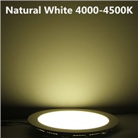 3W 4W 6W 9W 12W 15W 25W dimmable LED grid downlight round LED panel ceiling painel light lamp 4000K for bathroom luminaire