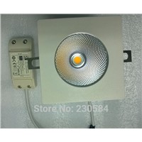 new design 12w CRI 80 OR 90 led square cut hole 90mm recessed spot downlight lighting fixture 100x100mm outline dimension