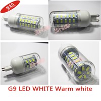 2pcs/lot 110V SMD 5730 G9LED Bulb 9W 12W 15W 20W 25W LED bulb 24 LEDs 36LEDs 48LEDs 56LEDs 69LEDs,Warm white/white LED corn lamp