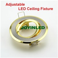 Indoor flat LED Ceiling down light lamps holder GU10/MR16 led spot lights fixture/ fittings gimbal kits