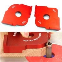 1Set Radius Quick-Jig Router Table Bit Corner Jig Templates with Box Mayitr For Woodworking Tools