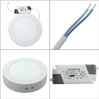 Ultra-thin 9W/15W/25W/30W Round Panel LED aluminum Led Panel Light Surface Mounted Downlight ceiling down lamp AC85-265V