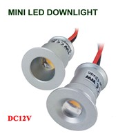 Small led downlight plafon LED Ceiling Spot Light Lamp Mini Recessed LED Downlight Cabinet Lighting 1W 3V Pot Light Warm White