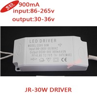 2pcs 220V 30W LED Driver for 30W input86-265v output:30-36v 900mA high Power 30w led chip transformer for spot light/flood light