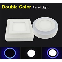 6W 9W 16W 24W Square/Round Led Panel Light Surface Mounted leds Downlight color ceiling down 85-265V lampada led lamp Blue+White