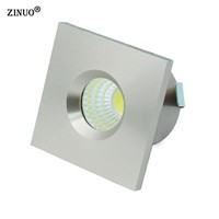 ZINUO 5pcs/lot 3W Mini Led Downlight LED Cabinet Jewelry Lamp Display Counter Recessed Wall background Led Light AC85-265V